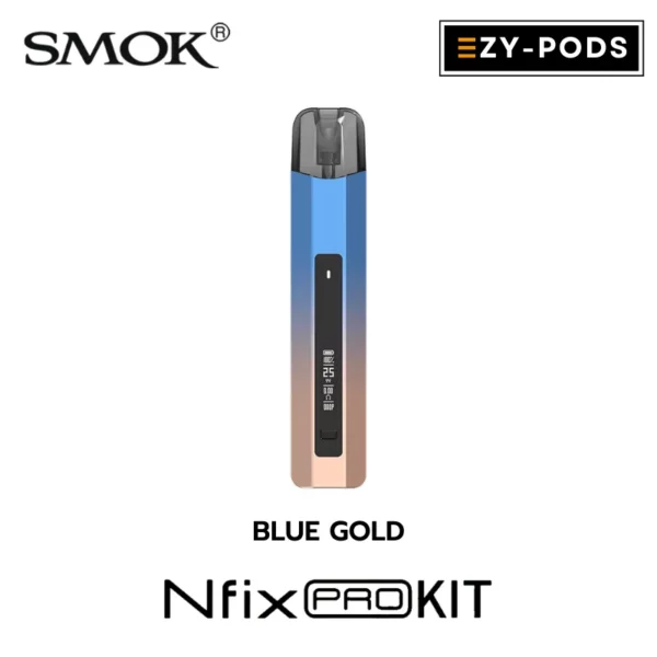 Smok Nfix Pro Pod สี Blue Gold พอตบุหรี่ไฟฟ้า