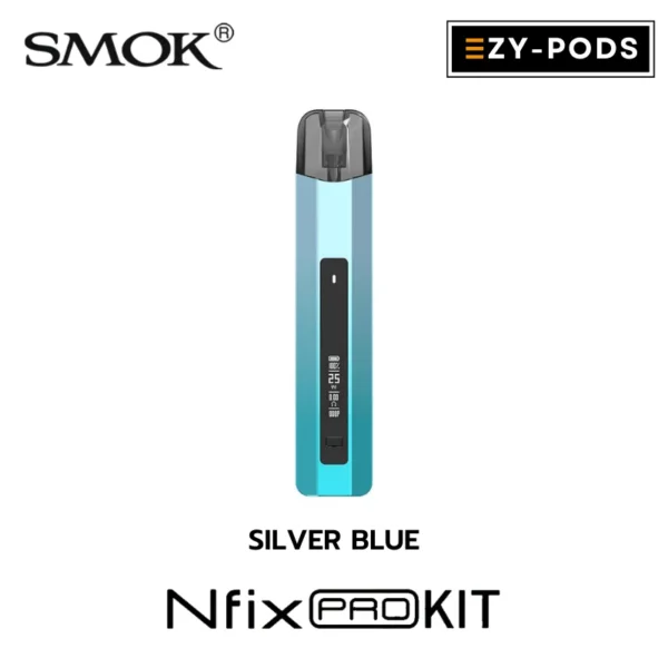 Smok Nfix Pro Pod สี Silver Blue พอตบุหรี่ไฟฟ้า