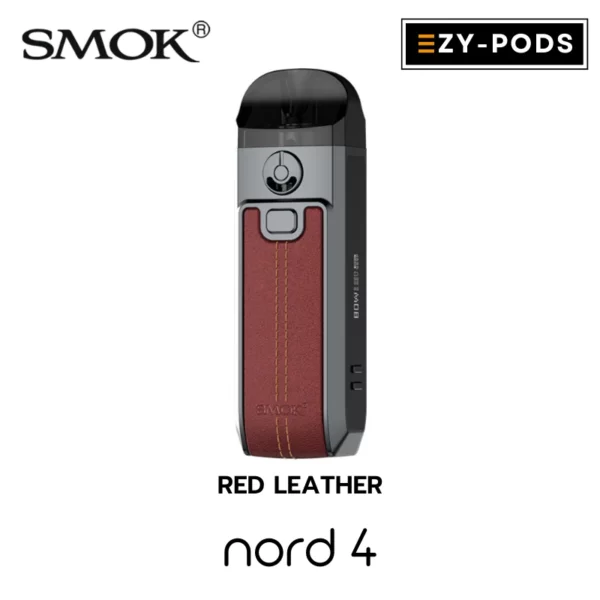 Smok Nord 4 สี Red Leather พอตบุหรี่ไฟฟ้า