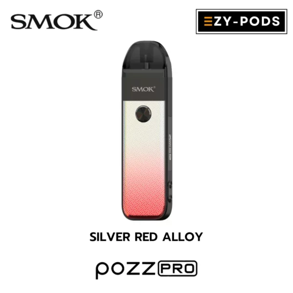 Smok Pozz Pro สี Silver Red Alloy พอตบุหรี่ไฟฟ้า