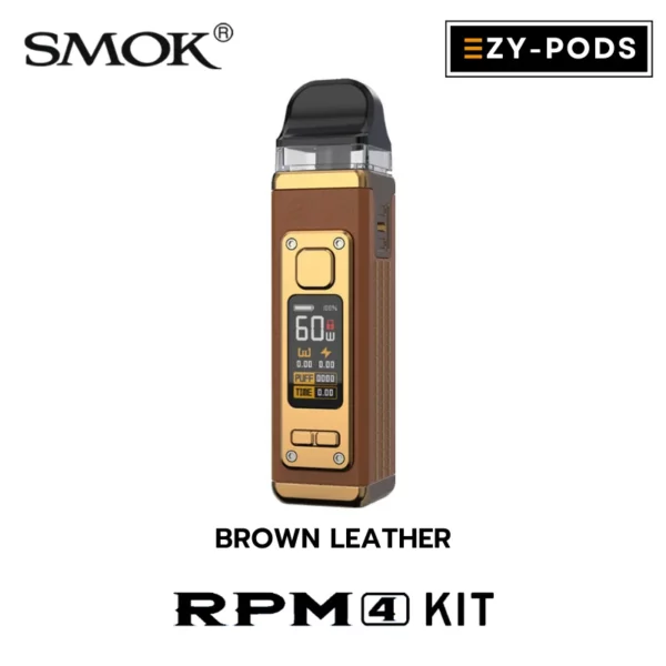 Smok RPM 4 สี Brown Leather พอตบุหรี่ไฟฟ้า