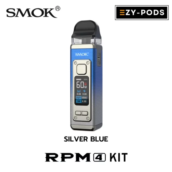 Smok RPM 4 สี Silver Blue พอตบุหรี่ไฟฟ้า