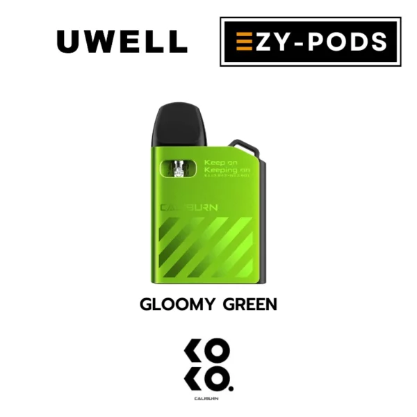 Uwell Caliburn AK2 สี Gloomy Green พอตบุหรี่ไฟฟ้า