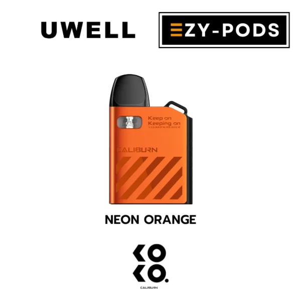 Uwell Caliburn AK2 สี Neon Orange พอตบุหรี่ไฟฟ้า