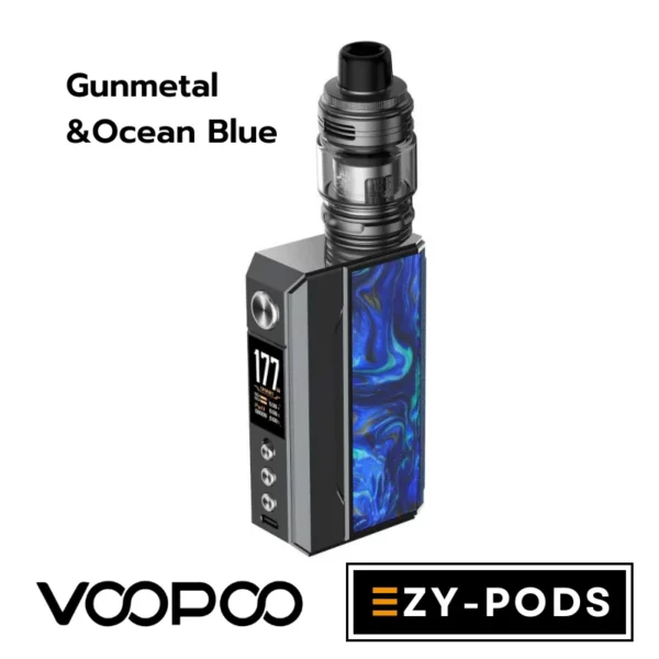 Voopoo Drag 4 สี Gunmetal Ocean Blue พอตบุหรี่ไฟฟ้า
