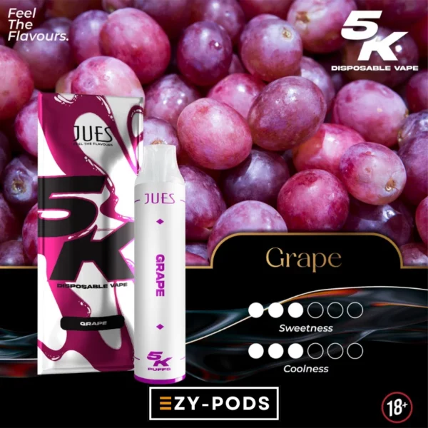 Jues 5000 คำ กลิ่น Grape พอตใช้แล้วทิ้ง