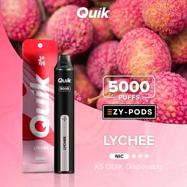 KS Quik 5000 คำ กลิ่น Lychee พอตใช้แล้วทิ้ง