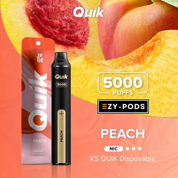 KS Quik 5000 คำ กลิ่น Peach พอตใช้แล้วทิ้ง