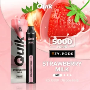 KS Quik 5000 คำ กลิ่น Strawberry Milk พอตใช้แล้วทิ้ง