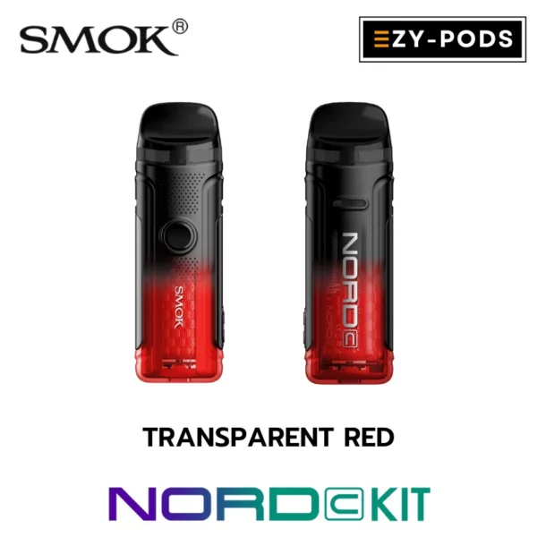 SMOK Nord C สี Transparent Red พอตบุหรี่ไฟฟ้า