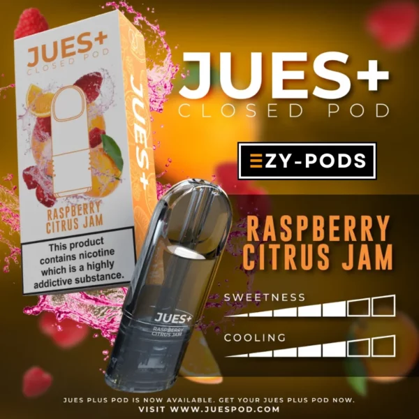 หัวพอต Jues Plus กลิ่น Rasberry Citrus Jam