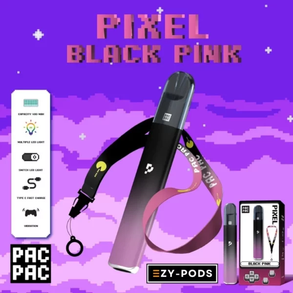 PACPAC Pixel พอตเปลี่ยนหัว Black Pink