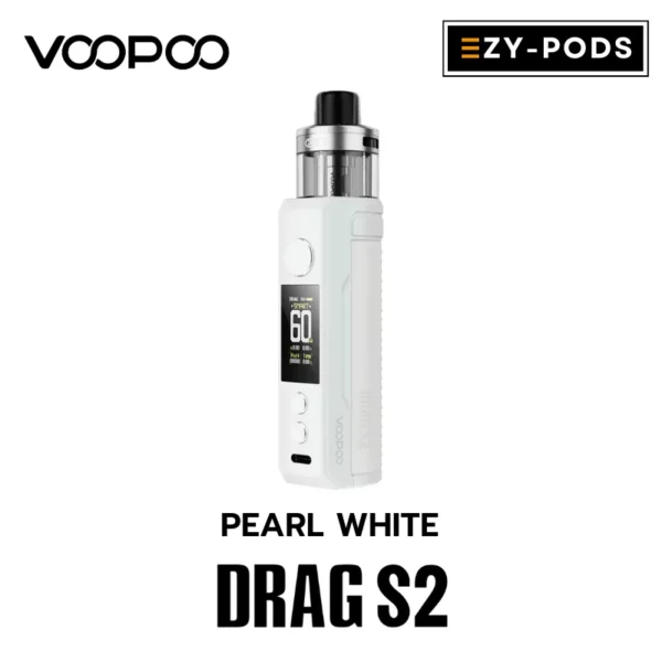 VOOPOO DRAG S2 Pearl White พอตบุหรี่ไฟฟ้า
