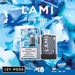 LAMI M8 9000 คำ พอตใช้แล้วทิ้ง กลิ่น Gum Mint