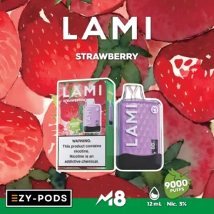LAMI M8 9000 คำ พอตใช้แล้วทิ้ง กลิ่น Strawberry