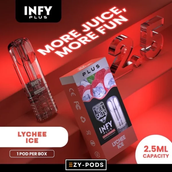 INFY Plus 2.5 ml หัวพอต กลิ่น Lychee Ice