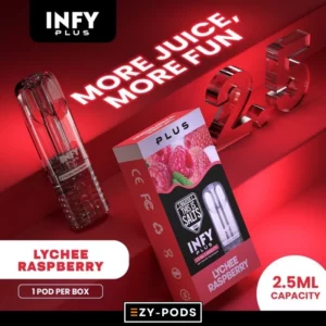 INFY Plus 2.5 ml หัวพอต กลิ่น Lychee Rasberry