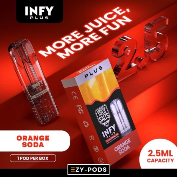 INFY Plus 2.5 ml หัวพอต กลิ่น Orange Soda