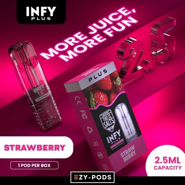 INFY Plus 2.5 ml หัวพอต กลิ่น Strawberry