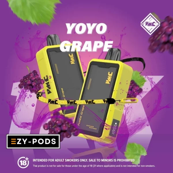 VMC 12000 Puffs พอตใช้แล้วทิ้ง กลิ่น Yoyo Grape