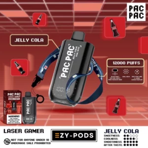 พอตใช้แล้วทิ้ง PACPAC Laser Gamer 12000 คำ กลิ่น Jelly Cola