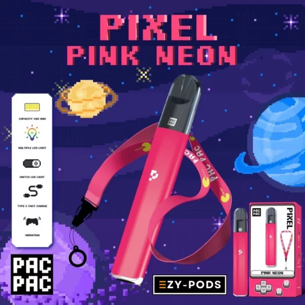 PACPAC Pixel พอตเปลี่ยนหัว Pink Neon