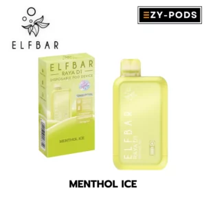 พอตใช้แล้วทิ้ง ELFBAR RAYA D1 10000 คำ กลิ่น Menthol Ice