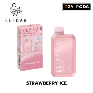 พอตใช้แล้วทิ้ง ELFBAR RAYA D1 10000 คำ กลิ่น Strawberry Ice