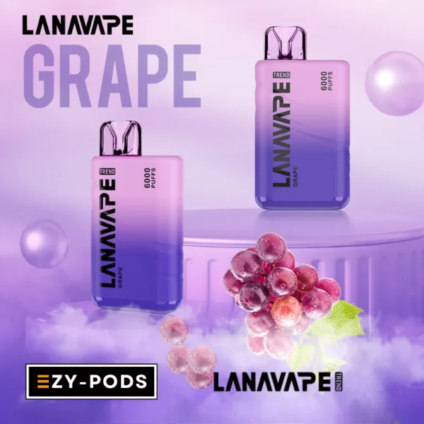 พอตใช้แล้วทิ้ง LANAVAPE TREND 6000 คำ กลิ่น Grape