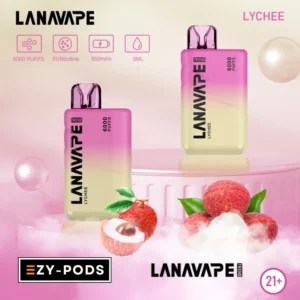 พอตใช้แล้วทิ้ง LANAVAPE TREND 6000 คำ กลิ่น Lychee