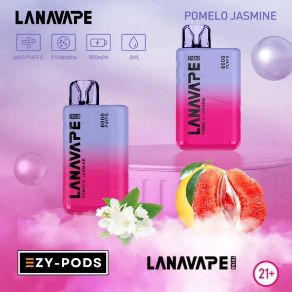 พอตใช้แล้วทิ้ง LANAVAPE TREND 6000 คำ กลิ่น Pomelo Jasmine