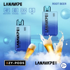 พอตใช้แล้วทิ้ง LANAVAPE TREND 6000 คำ กลิ่น Root Beer