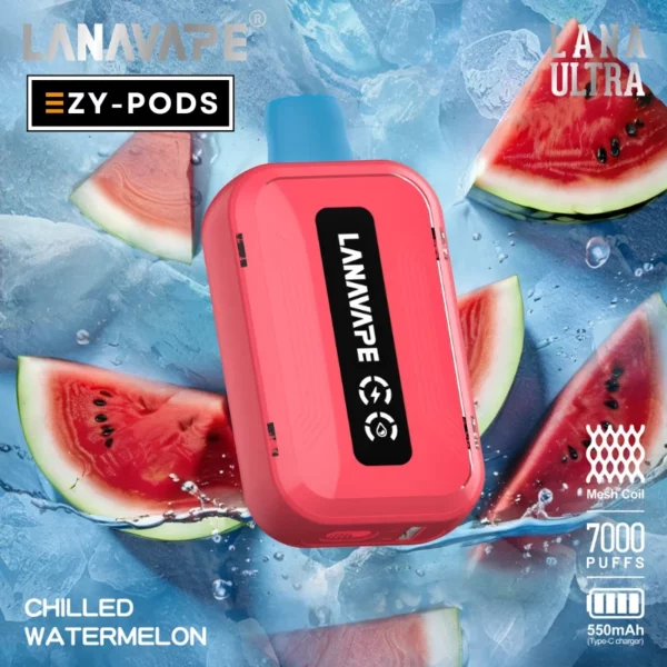 พอตใช้แล้วทิ้ง LANAVAPE ULTRA 7000 คำ กลิ่น Chilled Watermelon