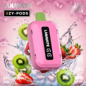 พอตใช้แล้วทิ้ง LANAVAPE ULTRA 7000 คำ กลิ่น Strawberry Kiwi