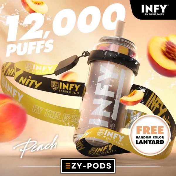 พอตใช้แล้วทิ้ง INFY 12000 คำ กลิ่น Peach