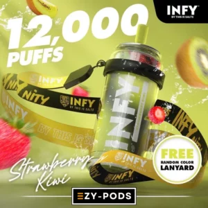 พอตใช้แล้วทิ้ง INFY 12000 คำ กลิ่น Strawberry Kiwi