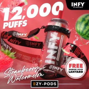 พอตใช้แล้วทิ้ง INFY 12000 คำ กลิ่น Strawberry Watermelon