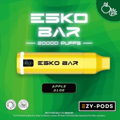 พอตใช้แล้วทิ้ง ESKO Bar 20000 คำ กลิ่น Apple Aloe