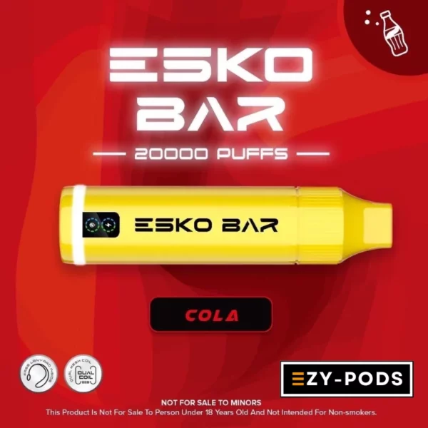 พอตใช้แล้วทิ้ง ESKO Bar 20000 คำ กลิ่น Cola