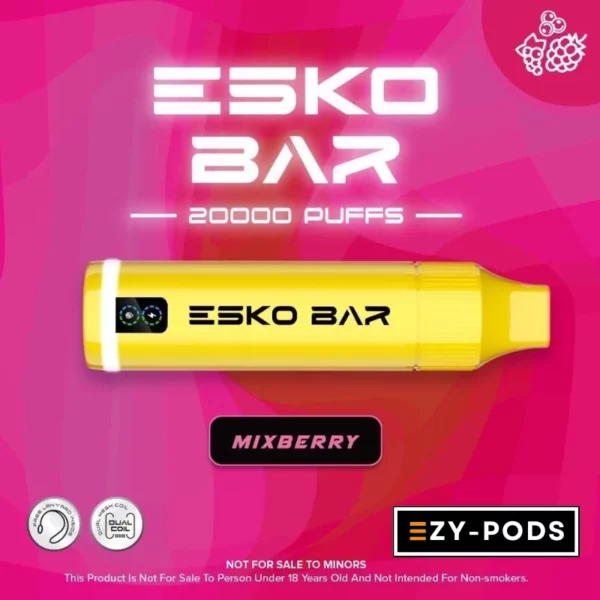 พอตใช้แล้วทิ้ง ESKO Bar 20000 คำ กลิ่น Mixberry