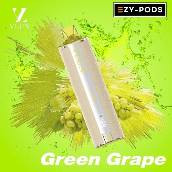 พอตใช้แล้วทิ้ง VLUX 12000 คำ กลิ่น Green Grape