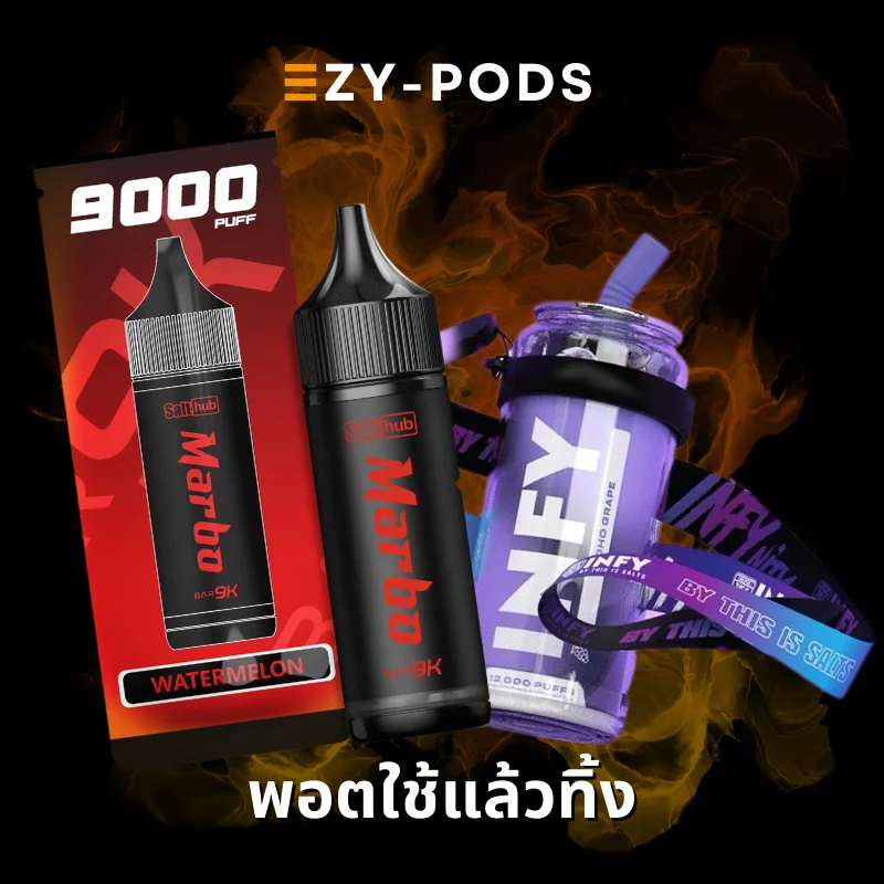 พอตใช้แล้วทิ้ง หรือ บุหรี่ไฟฟ้าใช้แล้วทิ้ง (Disposable Pod) 2024