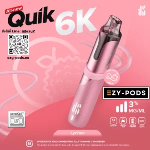 KS Quik 6000 คำ พอตใช้แล้วทิ้ง กลิ่น Lychee