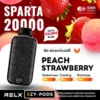 RELX Sparta 20000 คำ พอตใช้แล้วทิ้ง กลิ่น Peach Strawberry