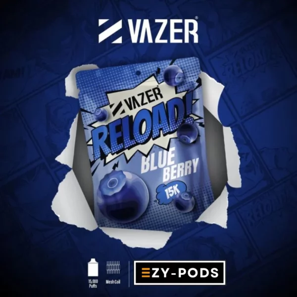 VAZER 15000 คำ VAZER reload 15k กลิ่น Blueberry