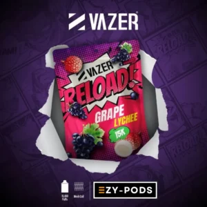 VAZER 15000 คำ VAZER reload 15k กลิ่น Grape Lychee