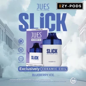 JUES SLiCK 6000 คำ กลิ่น Blueberry Ice