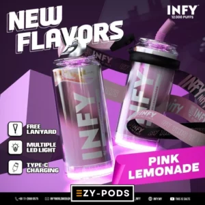 พอตใช้แล้วทิ้ง INFY 12000 คำ กลิ่น Pink Lemonade