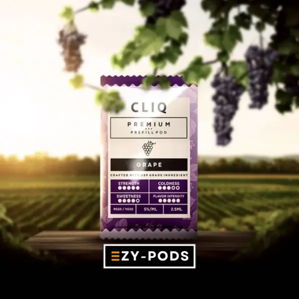 CLIQ หัวพอต 2.5 ml นิค 5% Grape