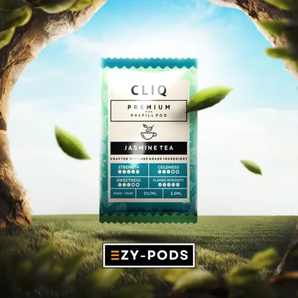 CLIQ หัวพอต 2.5 ml นิค 5% Jasmine Tea